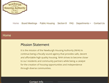 Tablet Screenshot of newburghhousingauthority.org